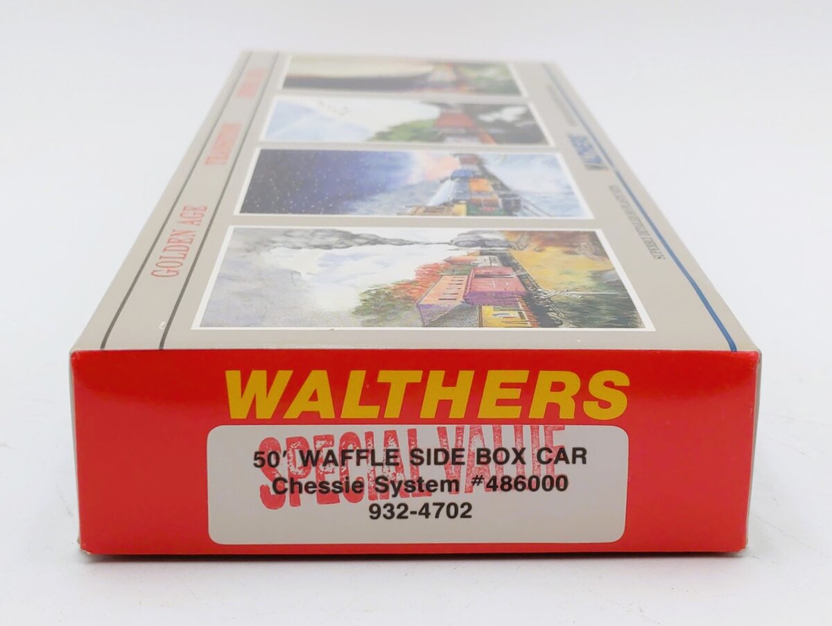 Walthers 932-4702 HO Chessie System 50' Waffle Side Box Car #486000