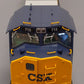 USA Trains R22607 G Gauge CSX SD70 MAC Blue/Gray Diesel Locomotive #715 EX/Box