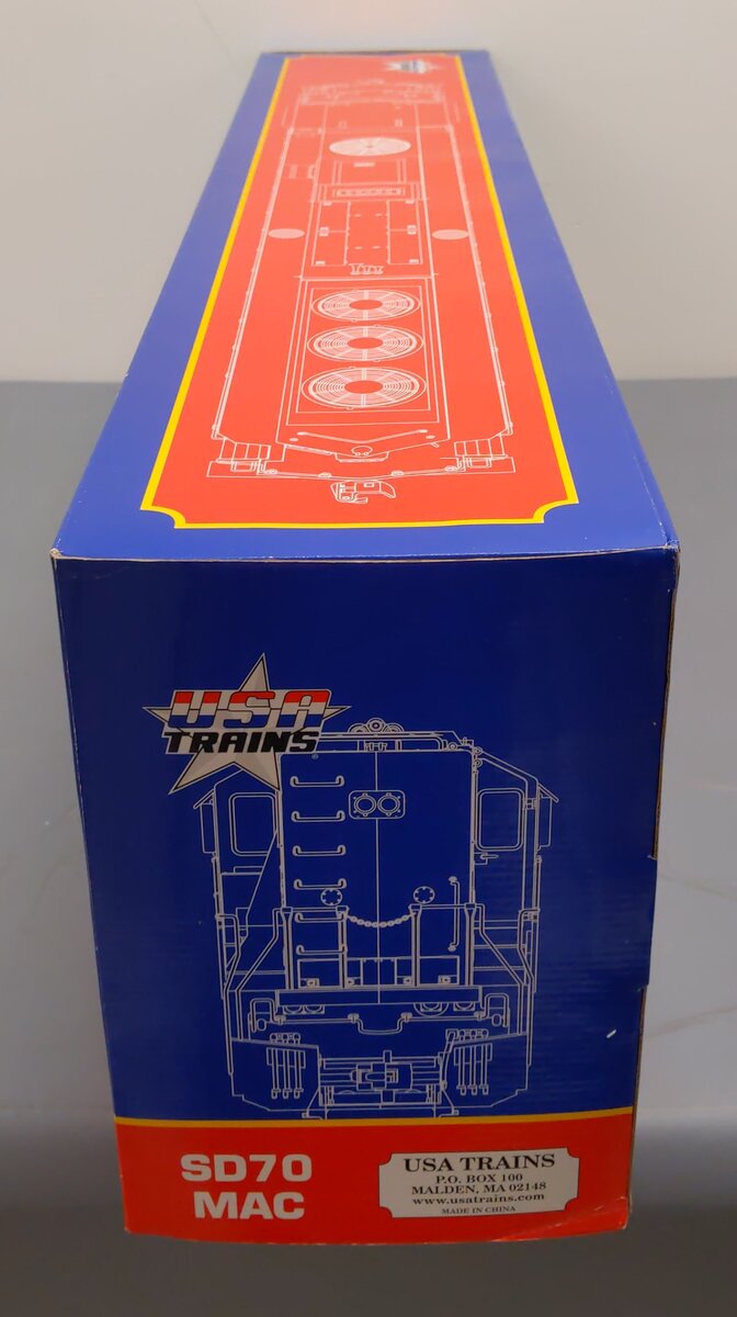 USA Trains R22607 G Gauge CSX SD70 MAC Blue/Gray Diesel Locomotive #715 EX/Box