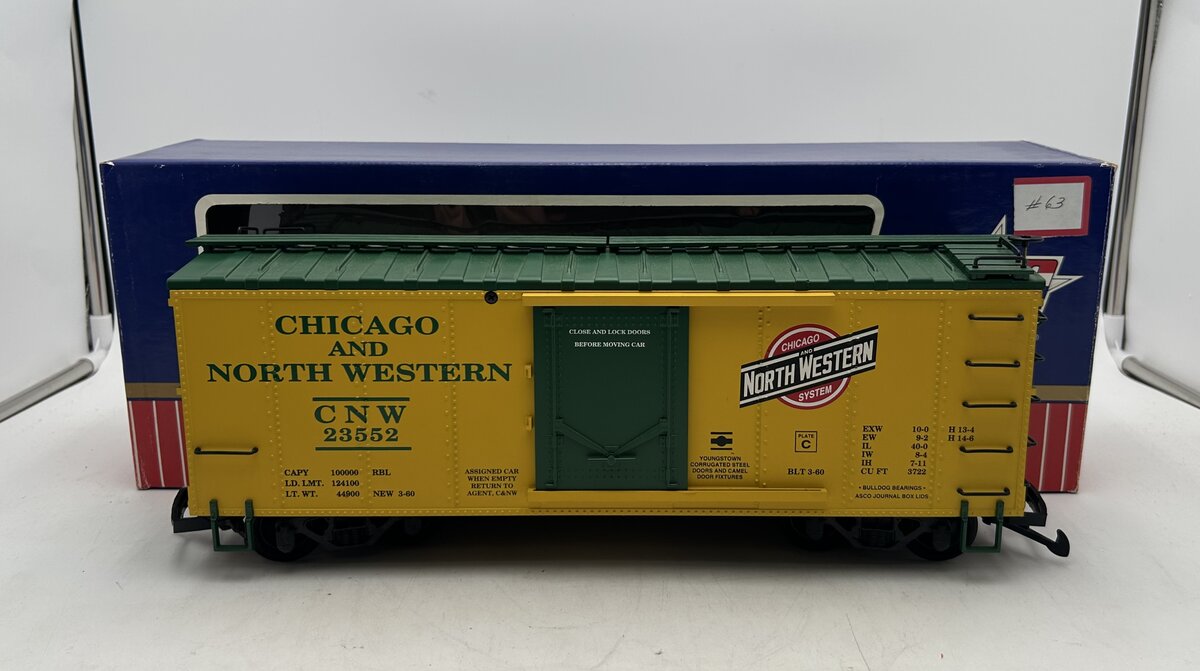 USA Trains R19058B G Chicago & North Western Simulated Steel Box Car #23552