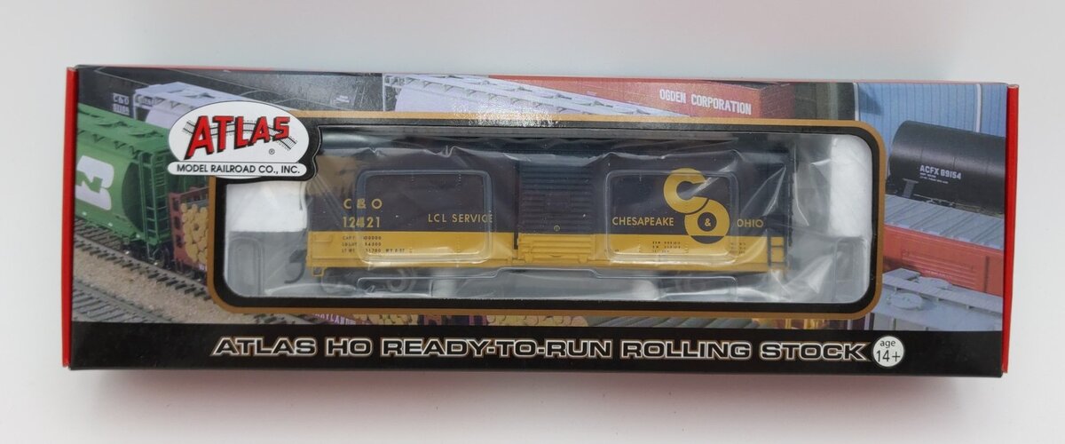 Atlas 6414-1 HO Chesapeake & Ohio USRA  Steel Rebuilt Boxcar #12421