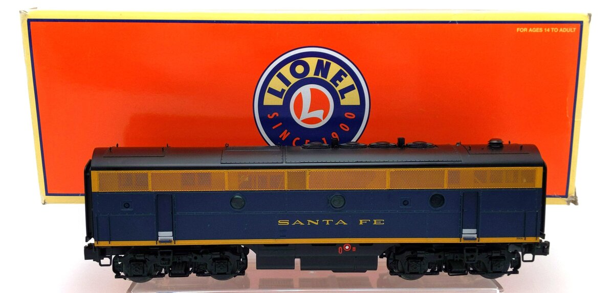 Lionel 6-34638 Santa Fe 'Cat Wiskers' Legacy F3 Diesel Powered B-Unit #200-A