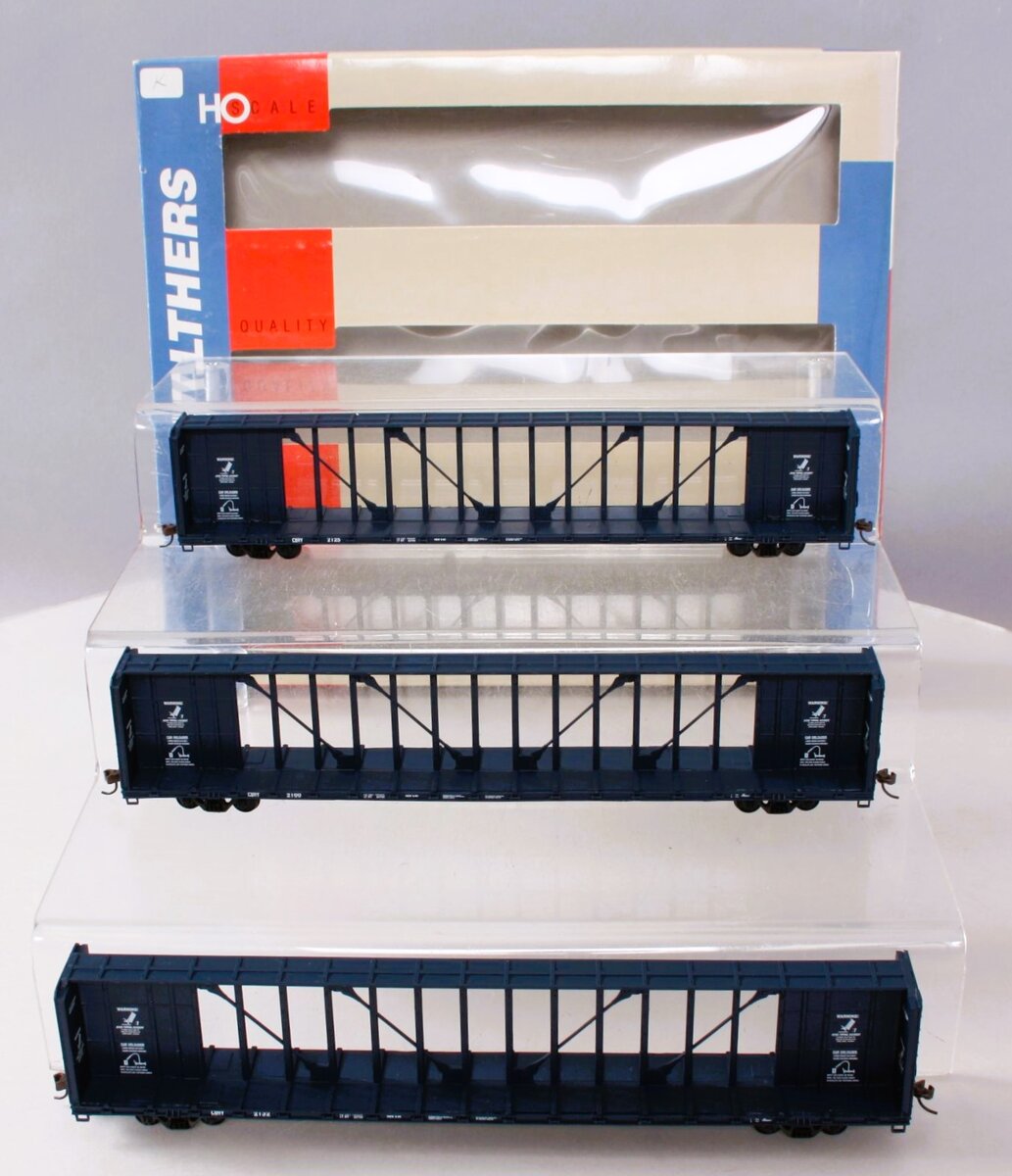 Walthers 932-34106 HO Plum Creek 72' Center Beam Bulkhead Flatcar (Pack of 3)