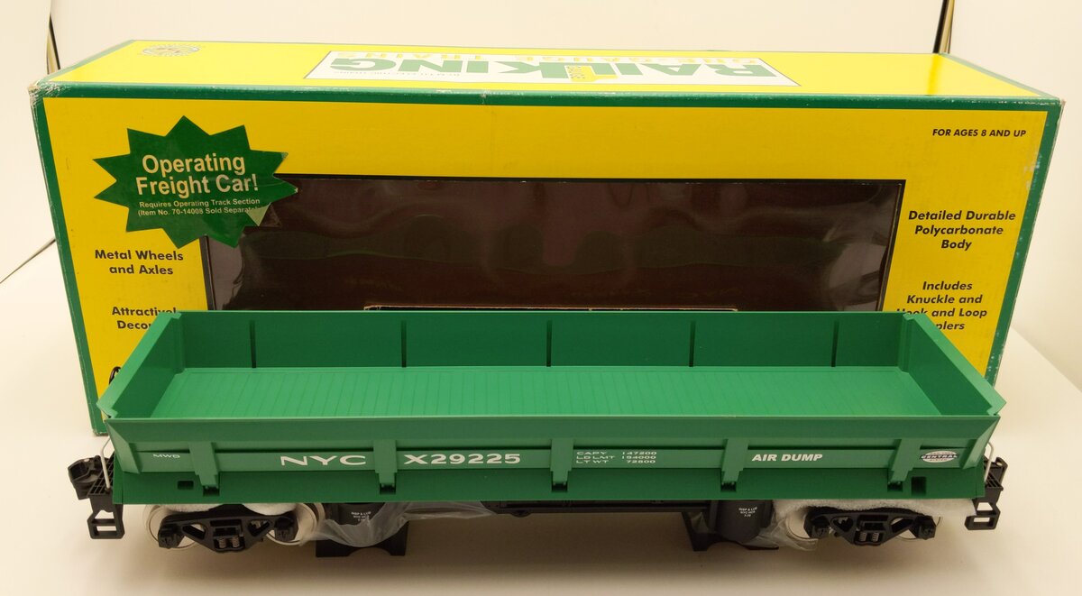 MTH 70-79015 G New York Central G Scale Operating Dump Car