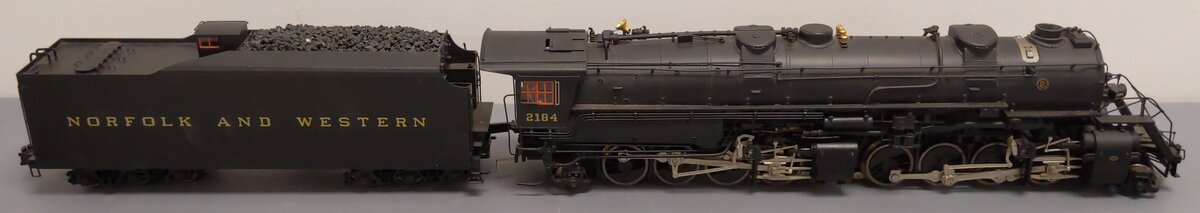 3rd Rail Brass 2184 O Gauge N&W Y-6b 2-8-8-2 Steam Locomotive & Tender #2184 VG/Box