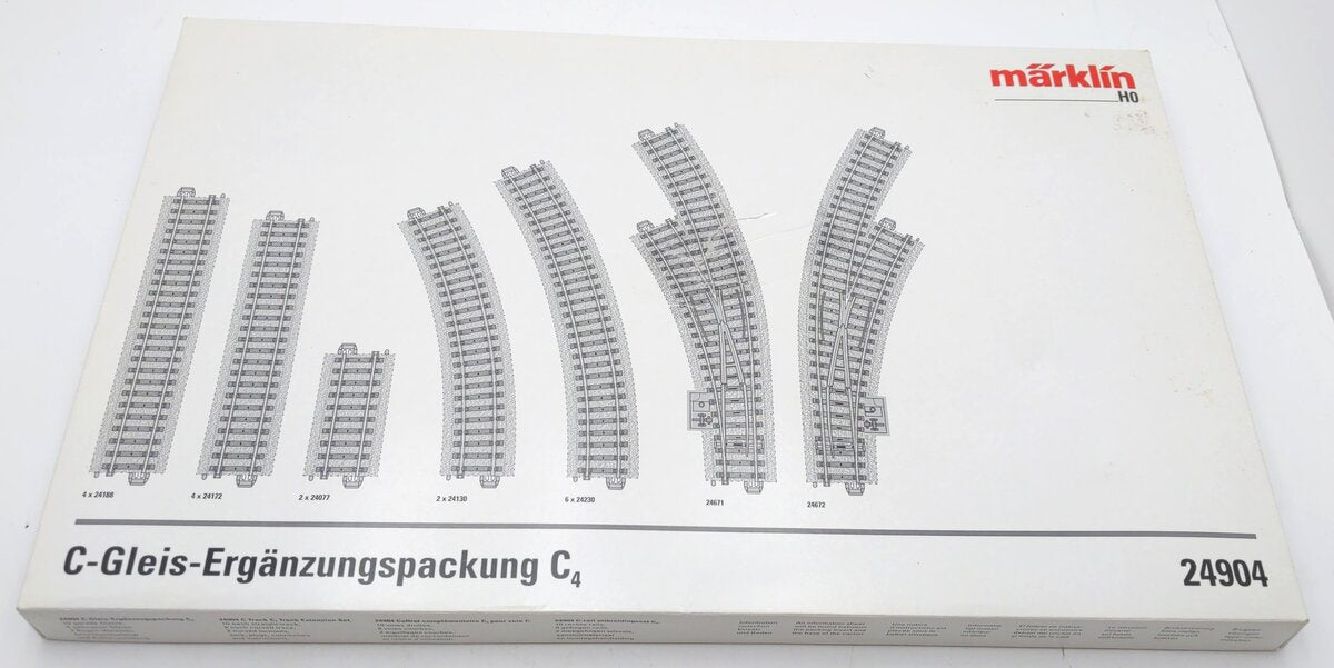Marklin 24904 HO Scale C4 Track Extension Set