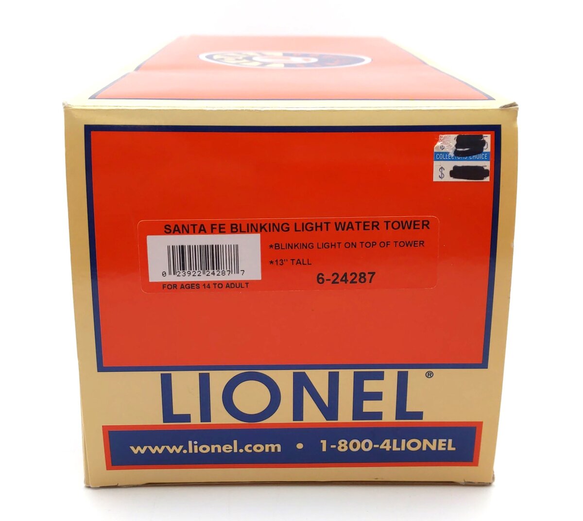 Lionel 6-24287 O Gauge Santa Fe Blinking Light Water Tower NIB