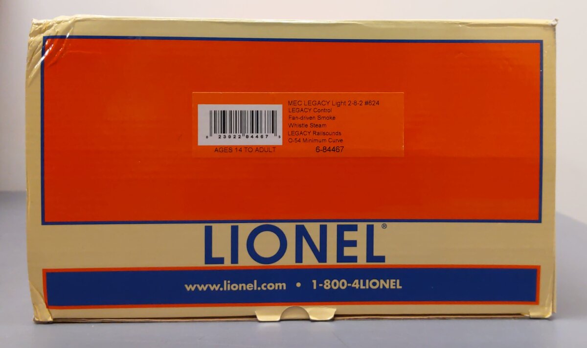 Lionel 6-84467 O Maine Central USRA Light Mikado Steam Locomotive #624
