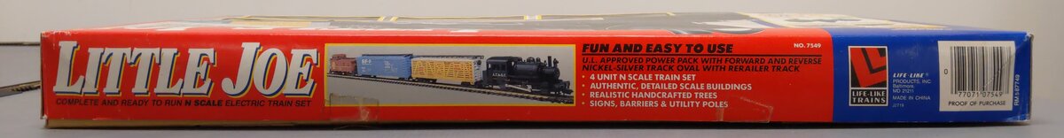 Life Like 7549  Santa Fe Little Joe N Gauge Electric Steam Train Set EX/Box