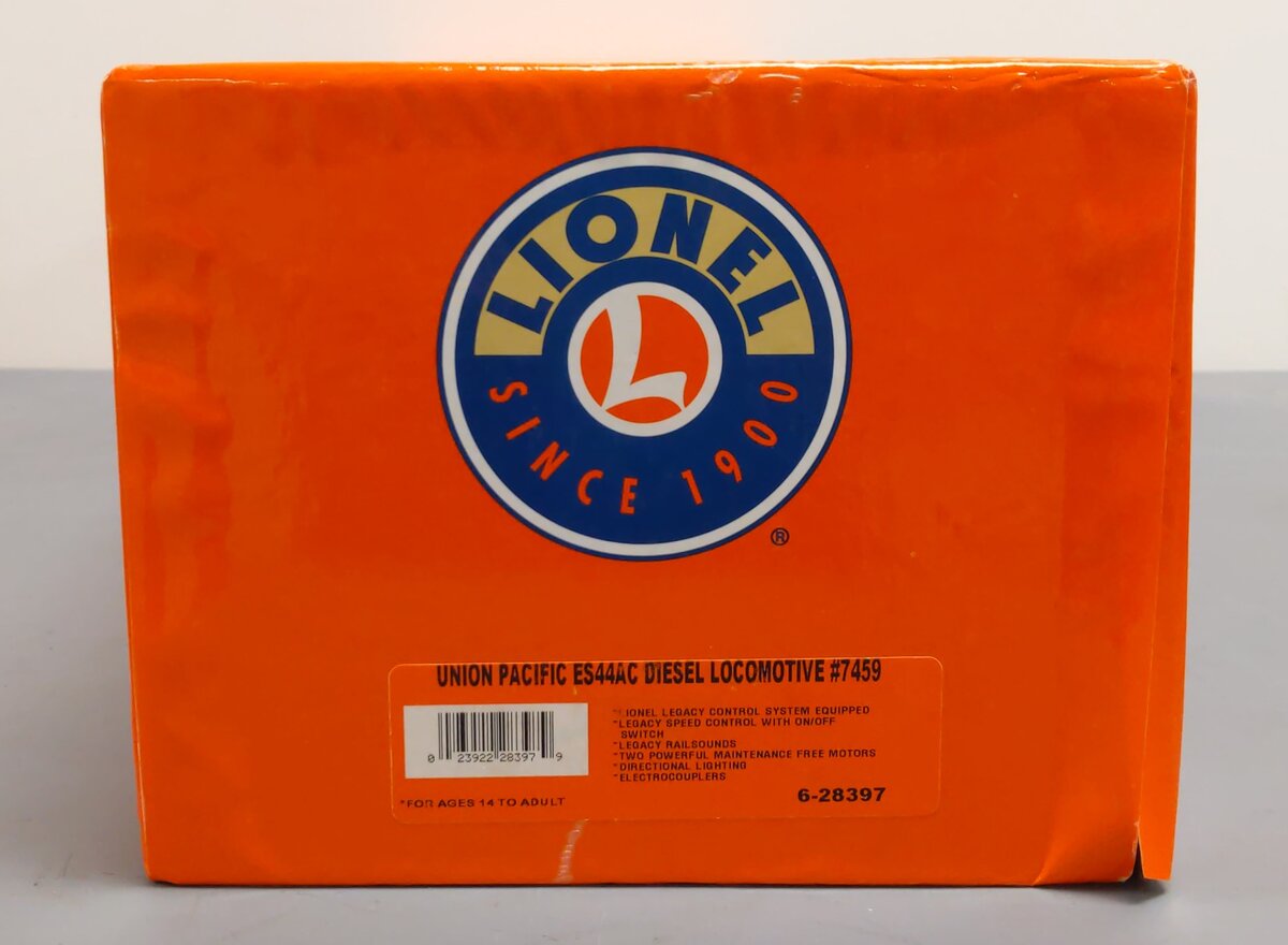 Lionel 6-28397 O Union Pacific ES44AC Diesel Locomotive #7459 with LEGACY EX/Box