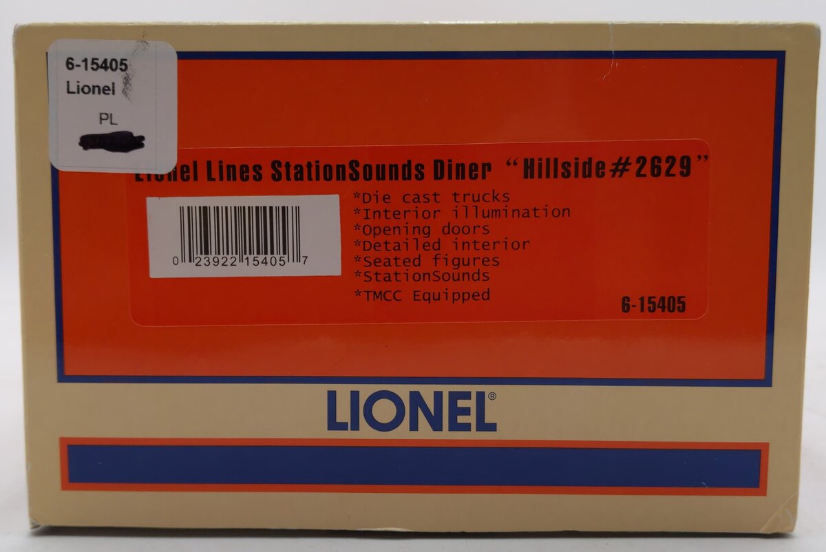Lionel 6-15405 O Lionel Lines "Hillside Station" Heavyweight Diner Car #2629 LN/Box