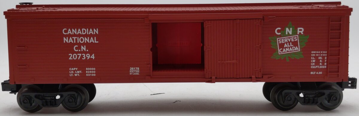 Lionel 6-26178 O Gauge Canadian National Wood-Sided Refrigerator Car #207394