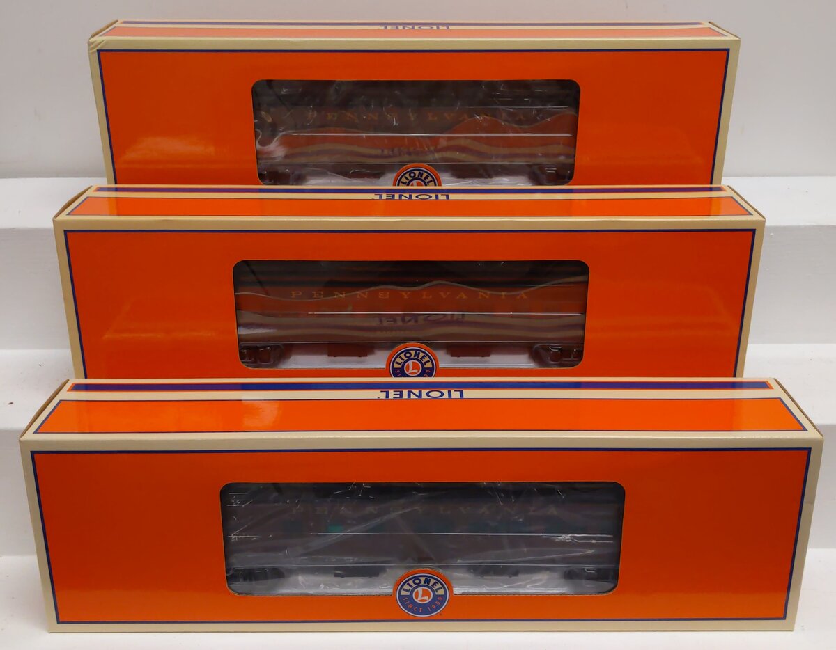 Lionel 6-25635 O Pennsylvania Red Arrow Heavyweight Passenger Cars 3-Pack