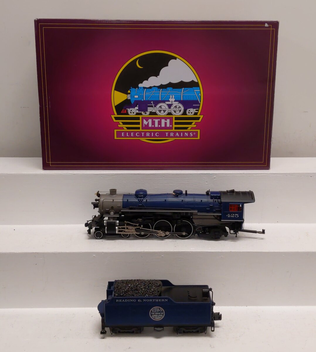 MTH 20-3811-1 O Reading & Northern 4-6-2 Heavy Pacific Steam Engine w/ PS3 #425