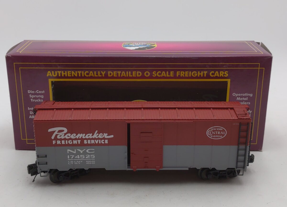 MTH 20-3377C O Gauge New York Central Box Car #174525 NIB