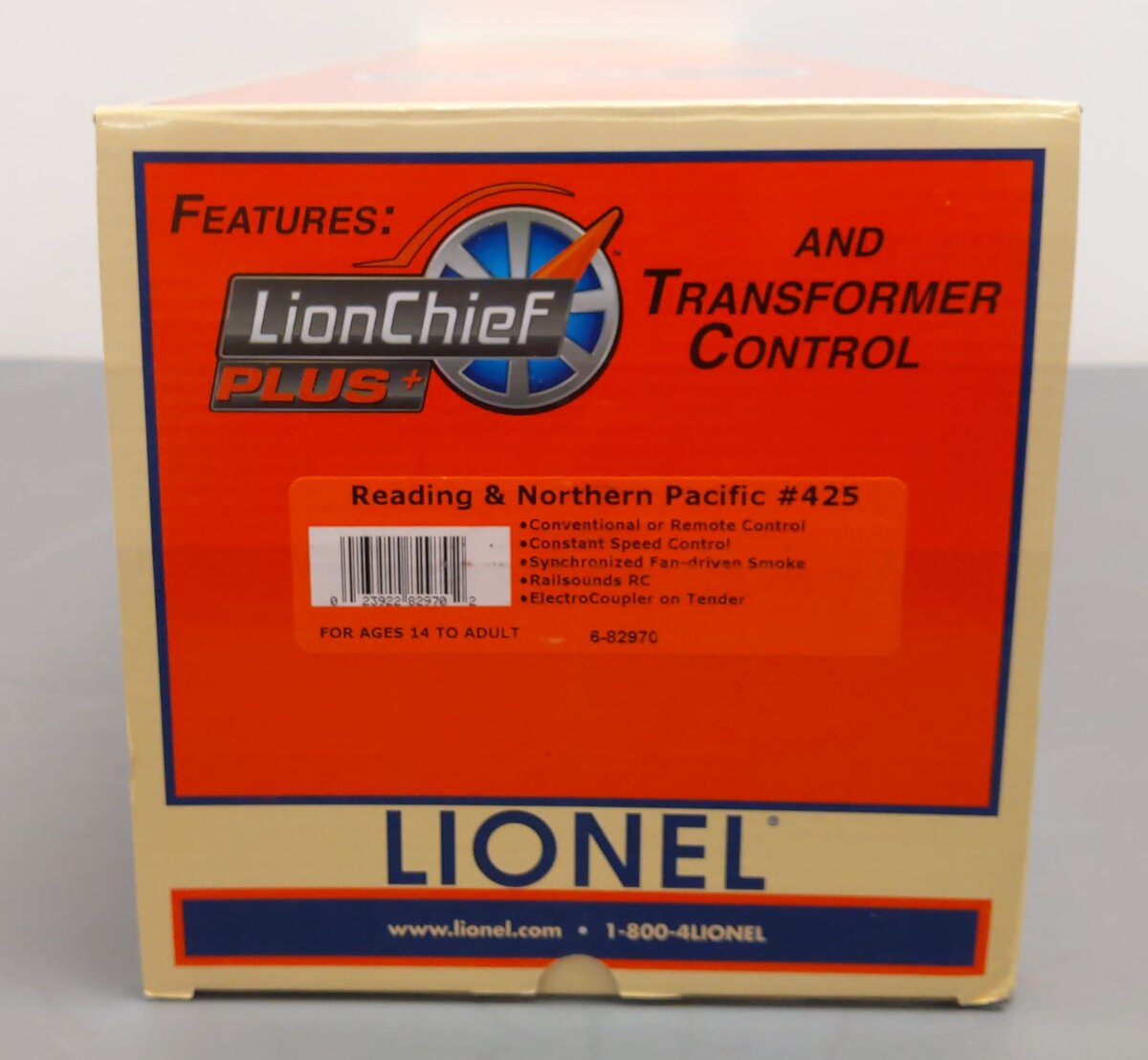 Lionel 6-82970 O Reading & Northern LionChief Plus 4-6-2 Pacific Steam Loco #425
