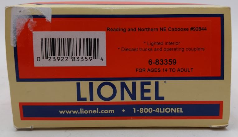 Lionel 6-83359 O Gauge Reading Blue Mountain & Northern Northeast-Style Caboose