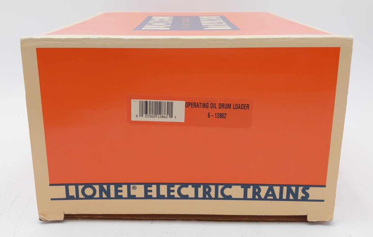Lionel 6-12862 O Gauge Operating Oil Drum Loader VG/Box