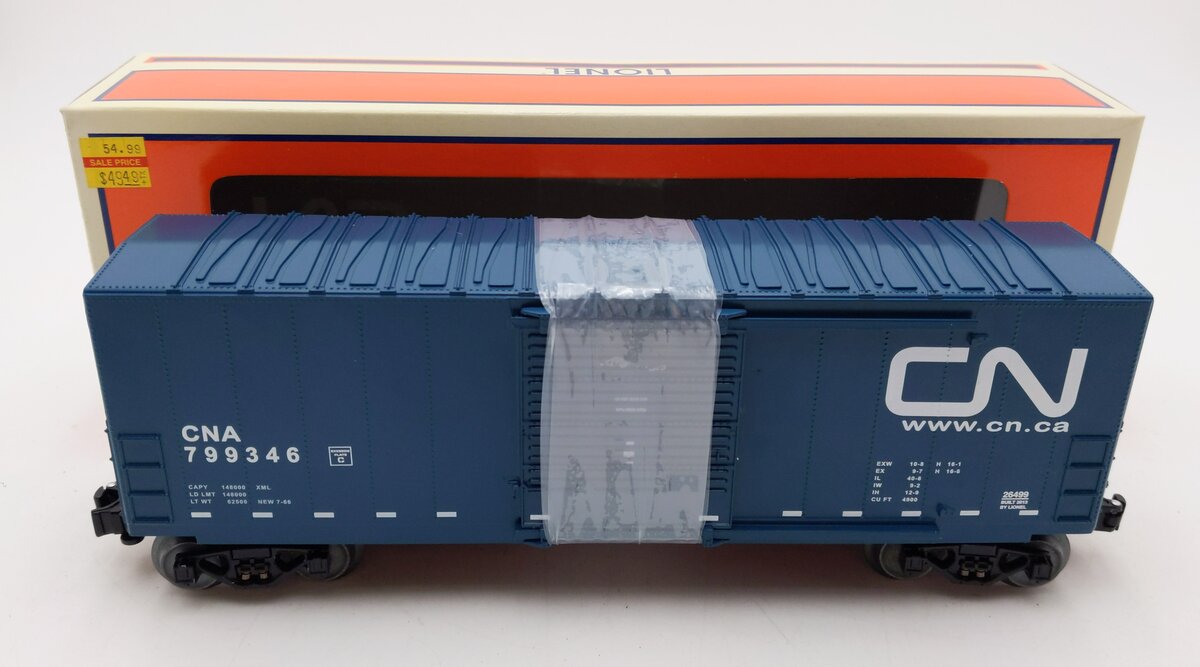 Lionel 6-26499 O Canadian National Hi-Cube Boxcar #799346
