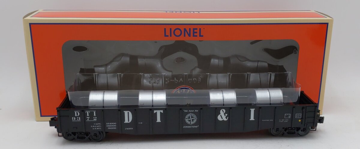 Lionel 1926332 O Detroit Toledo and Ironton 52' Coil Gondola #9372