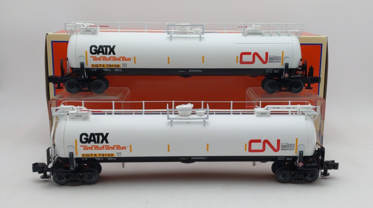 Lionel 6-85117 O Canadian National Tank Pack with End-Of-Train Device (2)