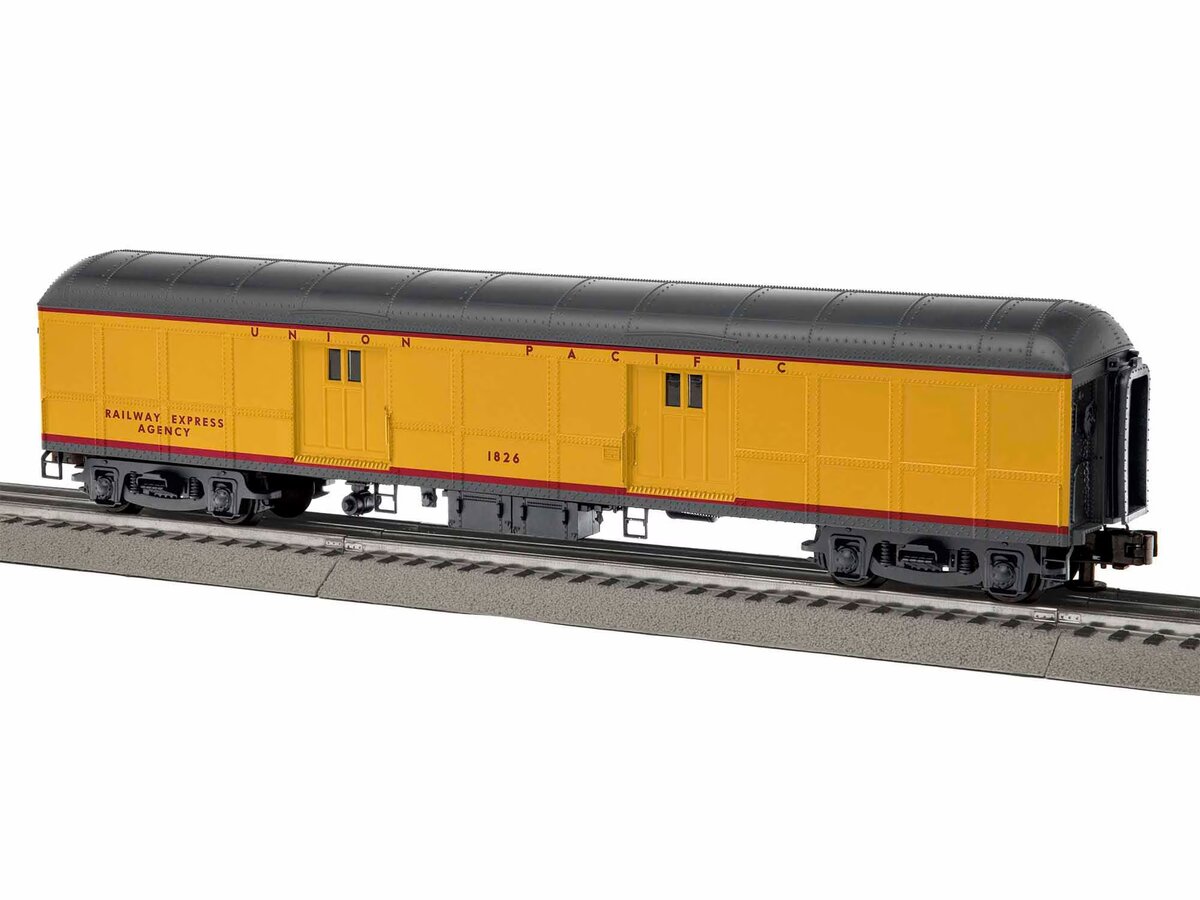 Lionel 1927283 O Union Pacific 60' Baggage Car #1826 Yellow