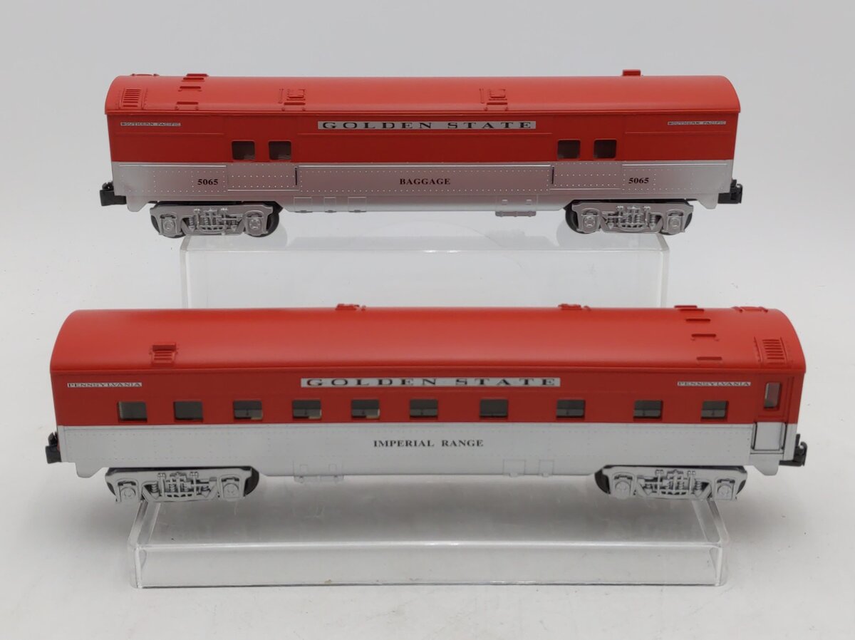 K-Line K4532B O Golden State 13" Streamliner Passenger Cars (Set of 2) MT/Box