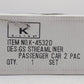 K-Line K4532D O Golden State Streamliner Passenger Cars (Set of 2) MT/Box