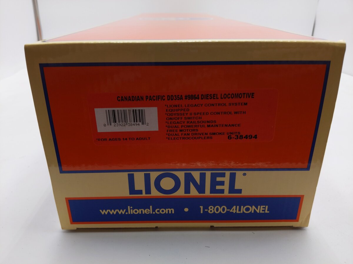 Lionel 6-38494 Canadian Pacific Legacy DD35A Diesel Locomotive #9864