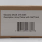 Menards 279-3384 O Gauge Army Flatcar w/ Half Track #15073 NIB