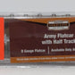 Menards 279-3384 O Gauge Army Flatcar w/ Half Track #15073 NIB