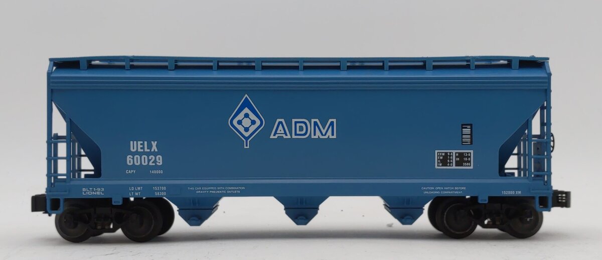 Lionel 6-17118 O Gauge Archer Daniels Midland 3-Bay ACF Hopper #60029 LN/Box