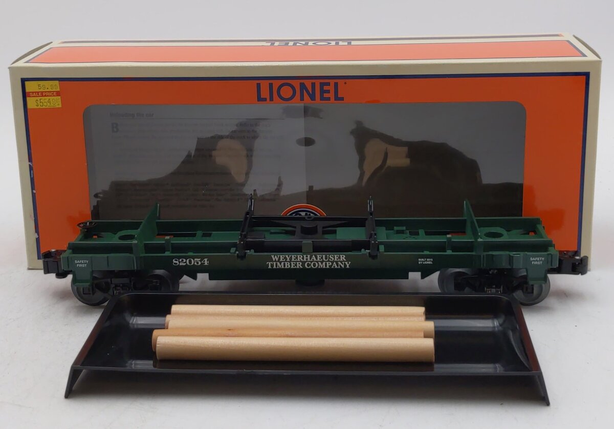 Lionel 6-82054 O Gauge Weyerhaeuser Log Dump Car