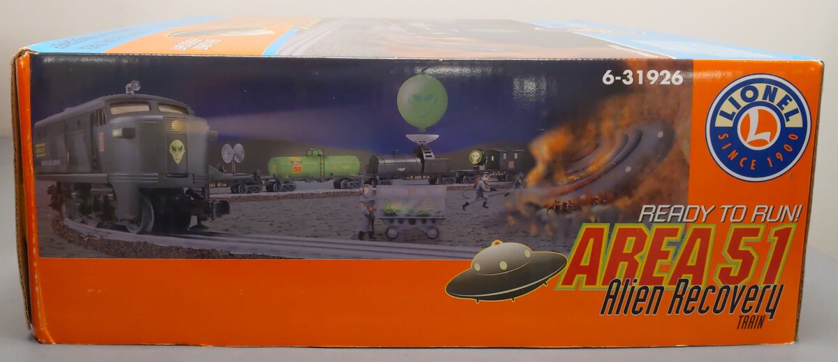 Lionel 6-31926 O Gauge Area 51 Alien Recovery Diesel Train Set EX/Box