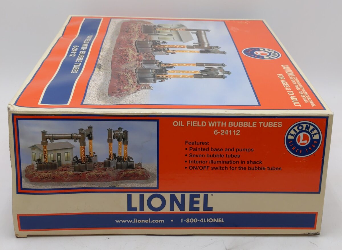 Lionel 6-24112 O Gauge Oil Field With 7 Oil Wells & Bubble Tubes