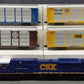 Lionel 6-11180 O CSX Modern SD80MAC Auto Carrier Diesel Train Set #809