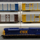 Lionel 6-11180 O CSX Modern SD80MAC Auto Carrier Diesel Train Set #809