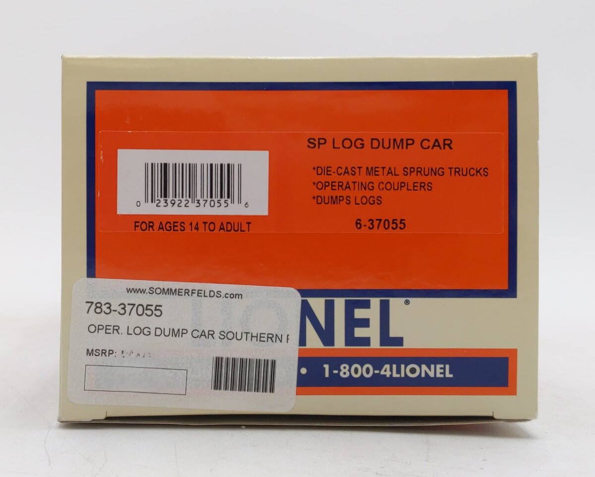 Lionel 6-37055 O Southern Pacific Log Dump Car