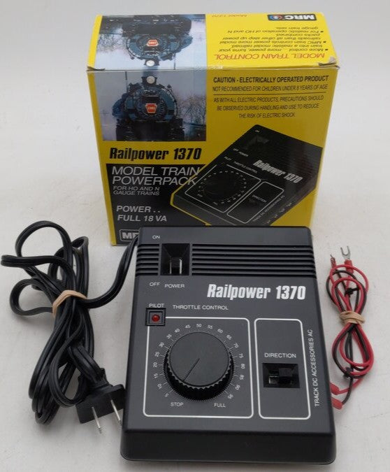 MRC AA370 HO & N Model Train Railpower 1370 Power Pack Transformer EX/Box