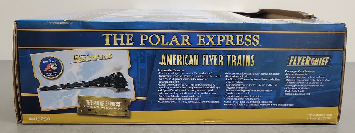 American Flyer 2217050 The Polar Express FlyerChief S Gauge Starter Train Set