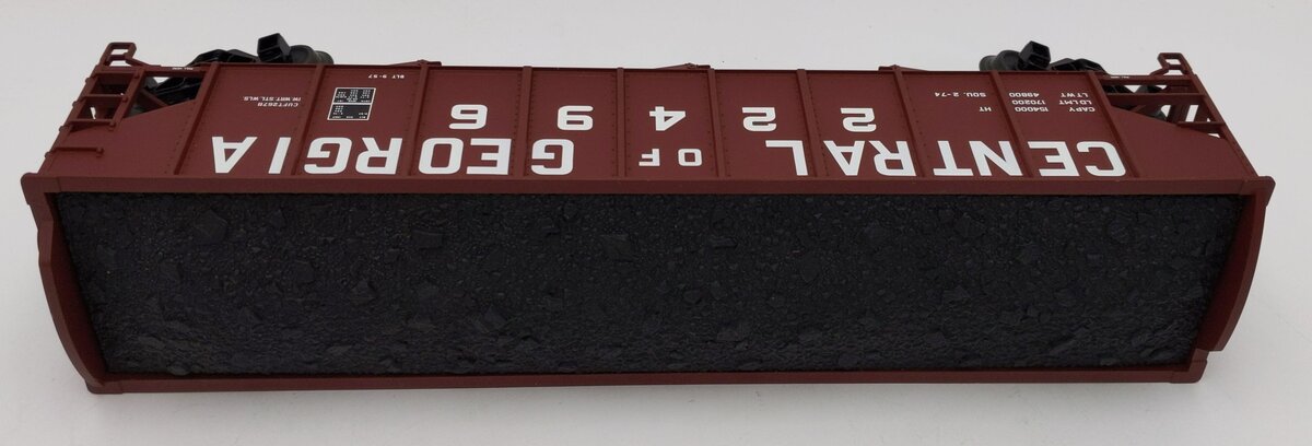 Atlas 2001807 O Gauge Central Of Georgia 70T 3-Bay Hopper #22496