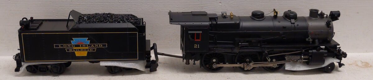 MTH 20-3068-1 O Gauge Long Island 4-6-0 G-5s Steam Locomotive #21 w/PS2 LN/Box