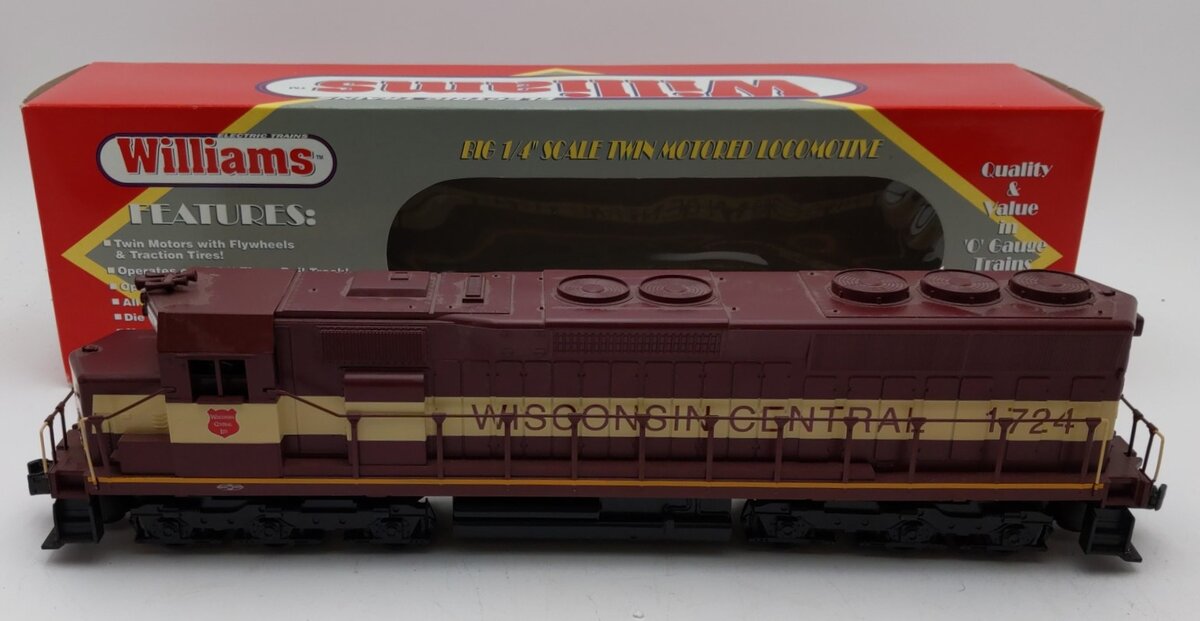 Williams SD45-218 Wisconsin Central SD-45 Diesel Locomotive #1724 EX/Box