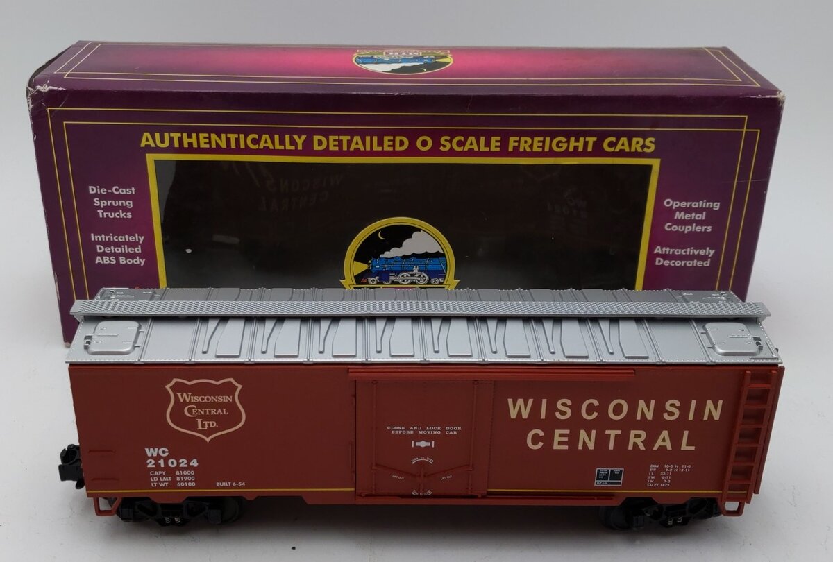 MTH 20-94056 O Gauge Wisconsin Central Reefer Car #21024 LN/Box