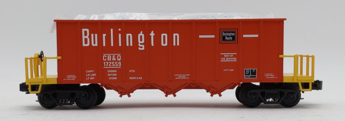 MTH 20-98264 O Gauge Burlington Rapid Discharge Car #172559 LN/Box