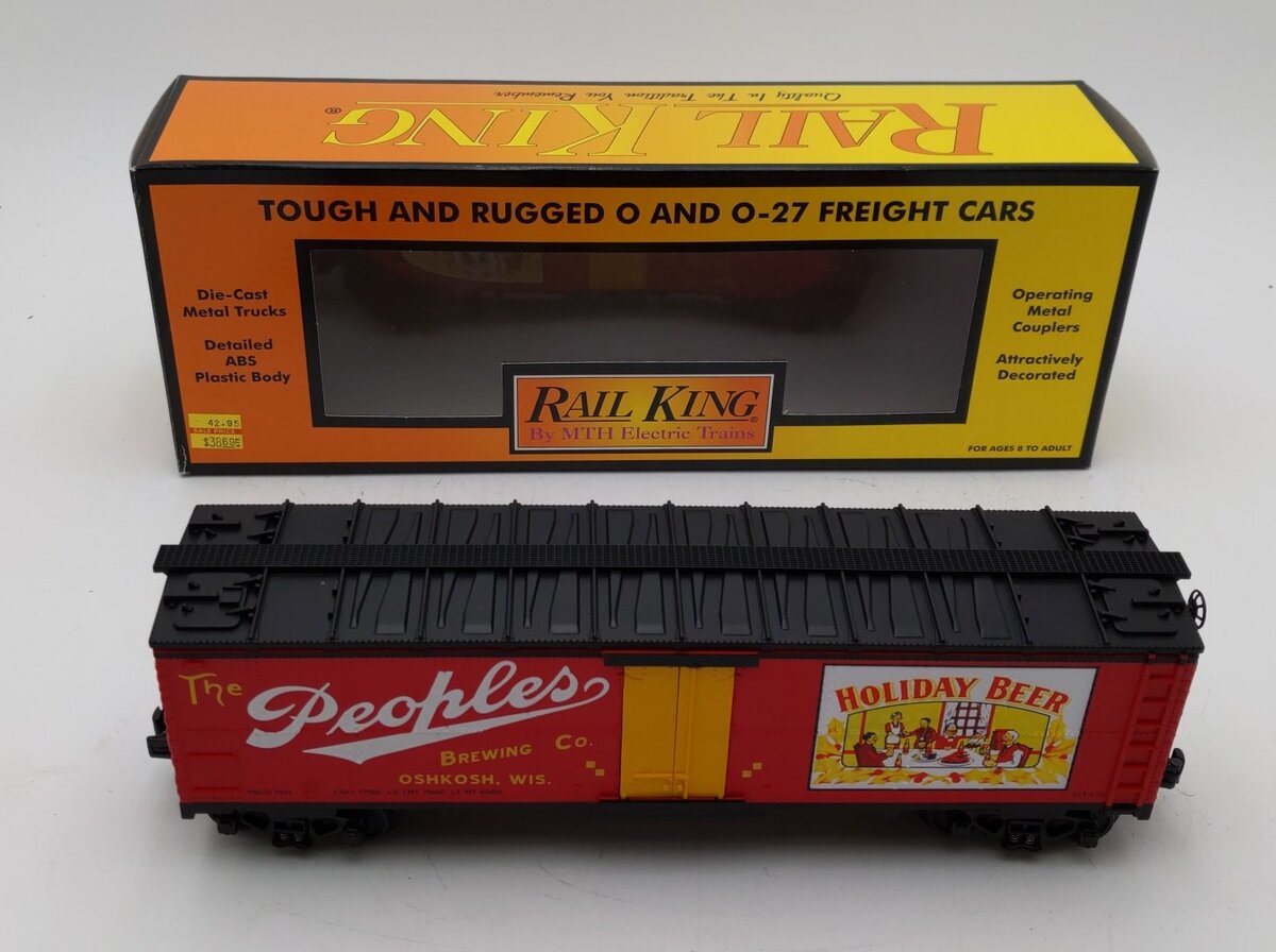 MTH 30-78009 O Gauge Holiday Beer Reefer Car
