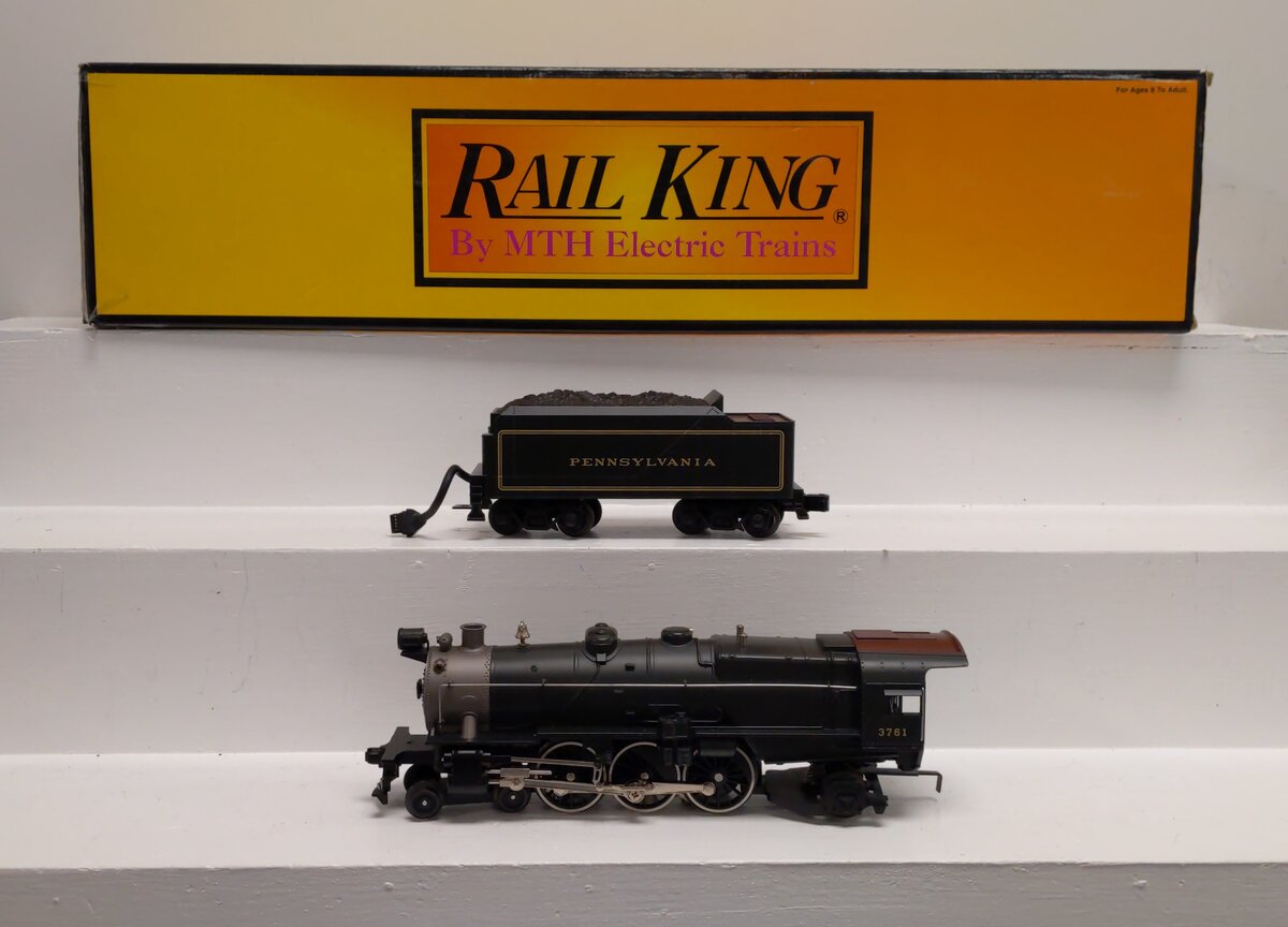 MTH 30-1162-1 O PRR 4-6-2 K-4 Pacific Steam Locomotive & Tender #3761 w/PS2 LN/Box