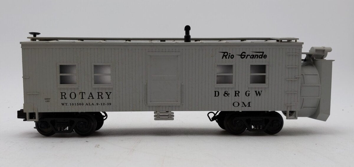 MTH 30-2123 O Gauge Denver & Rio Grande Western Rotary Snow Plow NIB
