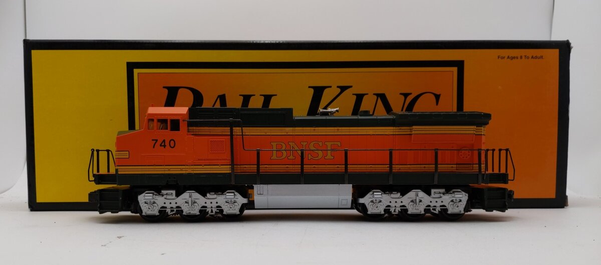 MTH 30-2129-1 O BNSF Pumpkin Dash-9 Diesel Engine w/PS1 #740 EX/Box
