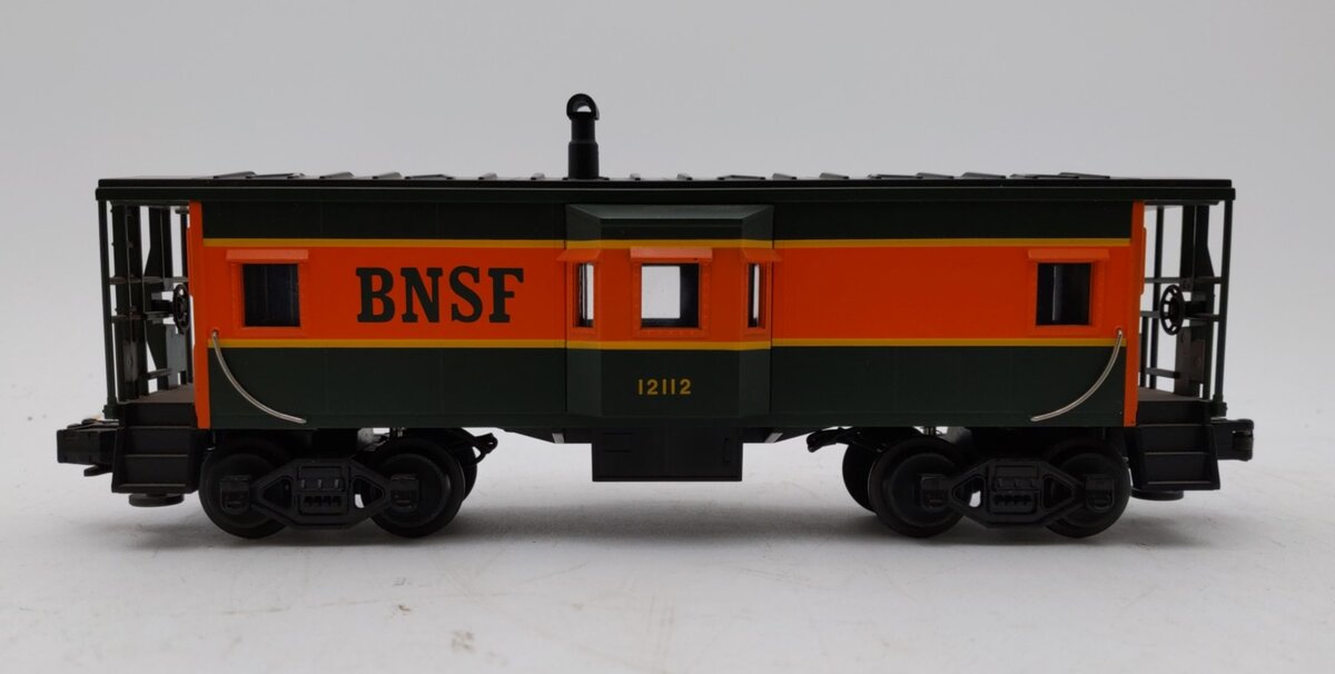 MTH 30-7718 O Gauge Burlington Northern Santa Fe Bay Window Caboose #12112 EX/Box